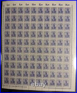 GERMANY, GERMANIA 20 Pf. FULL SHEET, PLATE PRINTING MNH