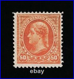 Genuine Scott #260 Vf-xf Mint Og H 1894 Orange 50¢ Thomas Jefferson Bep Printing