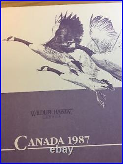 George McLean, 1987, Canada wildlife Habitat Stamp, 9638/16000, Stamp, & Mint Print