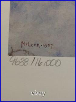 George McLean, 1987, Canada wildlife Habitat Stamp, 9638/16000, Stamp, & Mint Print