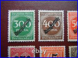 Germany Deutsches Reich Collection Of Over Prints All Mint