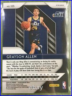 Grayson Allen SILVER PRIZM ROOKIE CARD BGS 9 MINT 2018 GRAYSON ALLEN Prizm RC SP