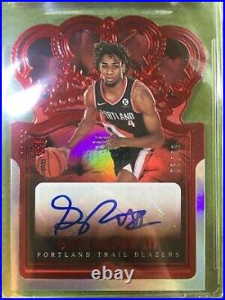 Greg Brown III AUTO 10 CSG 9 RED PRIZM # /49 ROOKIE CARD 2021 Crown Royale RC SP