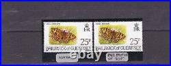 Guernsey rare color varieties mnh stamp + normal butterfly 1981