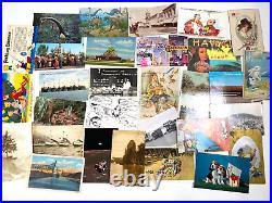 HUGE LOT OF 2,000+ POSTCARDS massive 20 lb. Box RPPCs, LINENS, HOLIDAYS, INTL