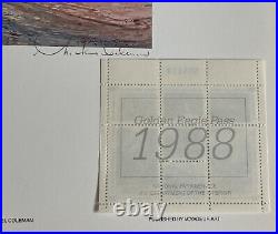 Huge Lot of Rare Ten 1988-1997 The National Park Stamp Print Folders Artwork