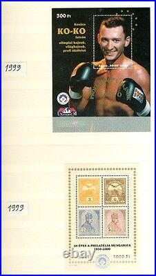 Hungary 100 Privately Printed Souvenir Sheets 1971-2004