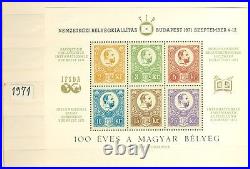 Hungary 100 Privately Printed Souvenir Sheets 1971-2004