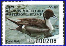 ILLINOIS 1979 #5 DUCK STAMP PRINT by John Eggert NEVER FRAMED Withstamp Reg $400