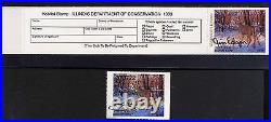 ILLINOIS #1 1993 STATE HABITAT STAMP PRINT GOVERNORS ED Stamp signed Jim Edgar