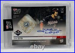 JUAN SOTO Autographed Game Used NLDS 2019 Topps Now #993A 26/49 MLB Hologram