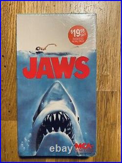 Jaws (1975) Sealed VHS Early Print Red MCA Logo Watermark Stamp Mint Condition