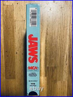Jaws (1975) Sealed VHS Early Print Red MCA Logo Watermark Stamp Mint Condition