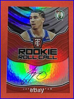 Jayson Tatum 2017-18 Totally Certified Rookie Roll Call RC On Card Auto SSP