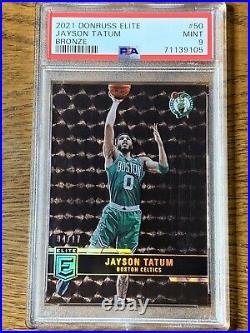 Jayson Tatum 2021-22 Donruss Elite FOTL Bronze #50 PSA 9 Mint /17 Rare SSP