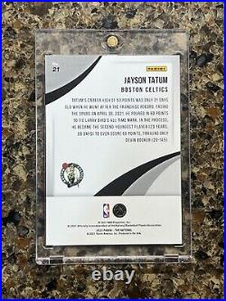 Jayson Tatum 2021 Panini The National Escher Squares #01/10 Rare Gem Mint SSP
