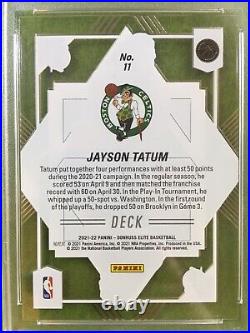 Jayson Tatum CLEAR ELITE DECK CARD PSA 9 CELTICS SP 2021 Elite DECK MAKE A OFFER