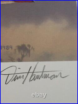 Jim Hautman, 1990/91, Federal Waterfowl Print, 967/14,500, No Stamp Mint, 32 Yrs