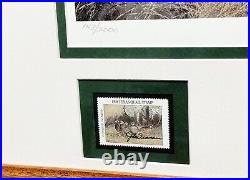 John Dearman 1998 Texas Quail Stamp Print W Double Stamps Mint Brand New Frame