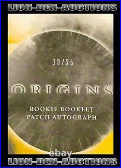 JuJu Smith-Schuster 2017 Origins Rookie Booklet Patch Autograph JERSEY 19/25 1/1