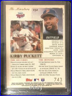 KIRBY PUCKETT 1996 TOPPS GALLERY PLAYER'S PRIVATE ISSUE #152 Serial #743