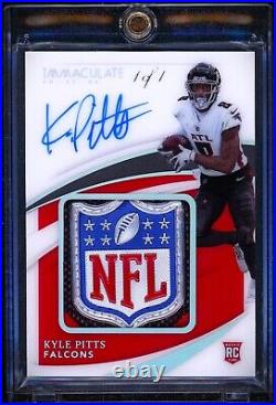 KYLE PITTS 1of1 NFL Shield Logo! 2021 IMMACULATE COLLECTION