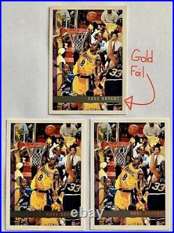 Kobe Bryant 1997-98 Topps #171 Variation Lot GOLD FOIL Ultra Rare SSP eBay 1/1