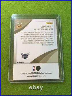 LAMELO BALL HYPER PRIZM SILVER ROOKIE CARD 2022 National LaMelo Ball 2021 VIP SP