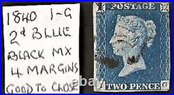 Large Lot 1840 2d Blue 1841 2d Blues 1841 1d Reds -Other Victoria + EVII
