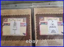 Large lot 28 Suzi Blu rubber stamps from Unity & Stampavie plus Art Print