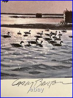 Larry Barton, 1985, New York, Duck Print, 3971/14,040, Mint Stamp, Mint Condition
