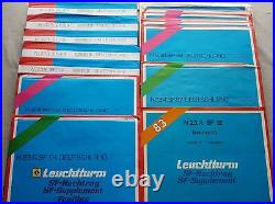 Leuchtturm Pre-printed Sheets Lot 12.1lbs IN ovp Packs