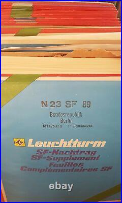 Leuchtturm Pre-printed Sheets Sf Lot Federal Berlin ovp With Bags 25.4lbs
