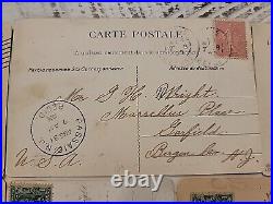 Lot Of 13 1903-07 Some 1 Cent Stamped NEW JERSEY/ France French Etc. POSTCARDs