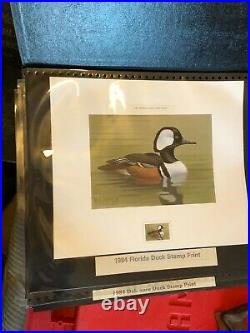 Lot of (41) vintage duck waterfowl animal stamp print samples/proofs