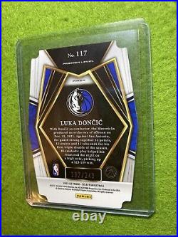Luka Doncic BLUE PRIZM # /249 DIE CUT CARD 2021 LUKA DONCIC Select MAKE AN OFFER