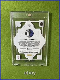 Luka Doncic GOLD #/10 SSP CLEAR ACETATE DECK CARD 2021 Elite LUKA DONCIC Deck SP