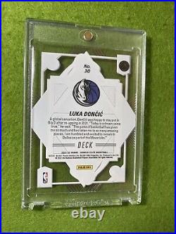 Luka Doncic GOLD #/10 SSP CLEAR ACETATE DECK CARD 2021 Elite LUKA DONCIC Deck SP