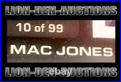 MAC JONES 2021 ELEMENTS FOOTBALL Au GOLD METAL SP ROOKIE RC NFL JERSEY#10/99 1/1