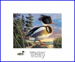 MINNESOTA #24 2000 DUCK STAMP PRINT by Kim Norlien Color remarque AP + 2 stamps
