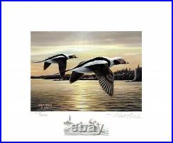 MINNESOTA #27 2003 DUCK STAMP PRINT by Mark Kness remarque + 2 stamps