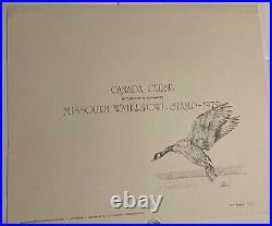 MISSOURI #1 1979 STATE DUCK STAMP PRINT CANADA GEESE by Charles Schwartz