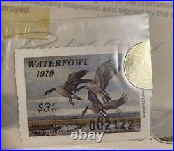 MISSOURI #1 1979 STATE DUCK STAMP PRINT CANADA GEESE by Charles Schwartz