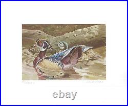 MISSOURI #2 1980 STATE DUCK STAMP PRINT WOOD DUCKS by David Plank