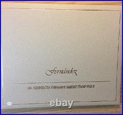 Mario Fernandez, 1984 Minnesota Pheasant Print, S/n Ed. 445/4650, No Stamp, Mint