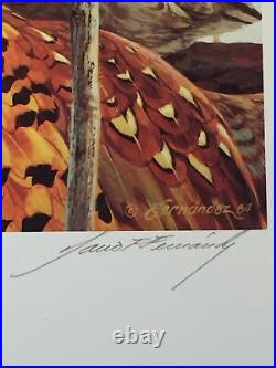 Mario Fernandez, 1984 Minnesota Pheasant Print, S/n Ed. 445/4650, No Stamp, Mint