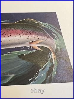 Martin R Murk, 1979 Wisconsin Trout print, A/P 24/60, No Stamp, Mint Condition