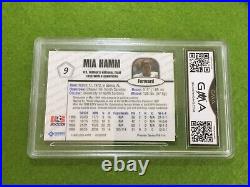 Mia Hamm ROOKIE CARD 10 GEM MINT GMA GRADED CARD JERSEY #9 USA 1999 MIA HAMM RC