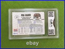 Mia Hamm ROOKIE CARD 10 GEM MINT GMA GRADED CARD JERSEY #9 USA 1999 MIA HAMM RC