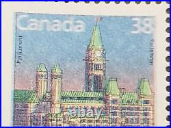 Mint Block 4 Canada #1168 Printed On Gum Error